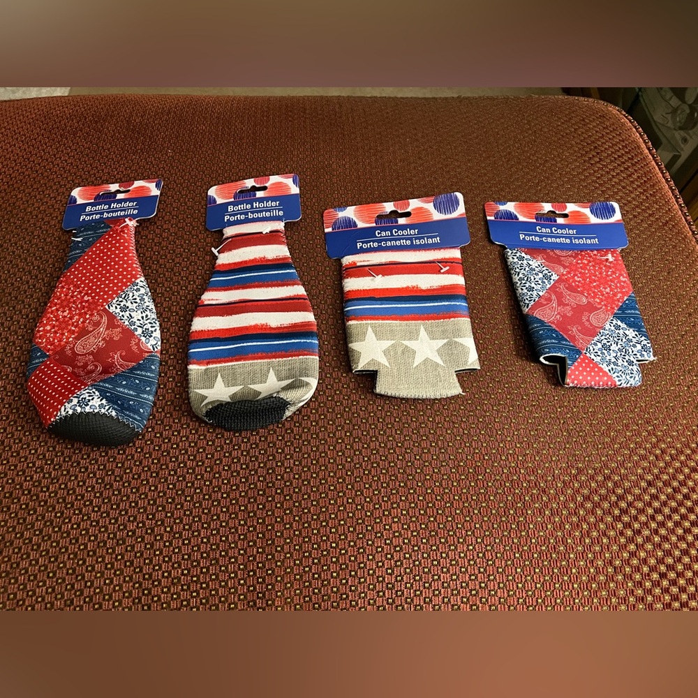 USA Bottle Holders + Can Coolers
